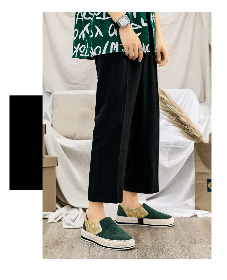 binfenxie Spring Canvas Loafers Men Fashion Blue Casual Shoes Men Espadrilles Comfort Slip On Shoes Men Flats Sneakers zapatos hombre