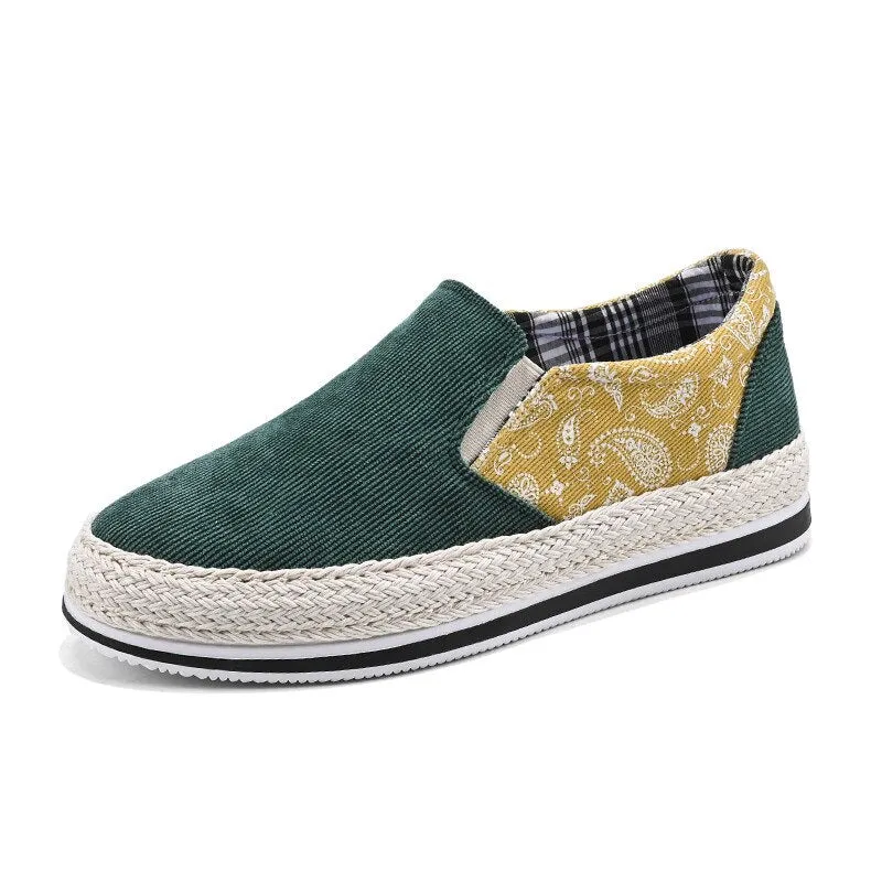 binfenxie Spring Canvas Loafers Men Fashion Blue Casual Shoes Men Espadrilles Comfort Slip On Shoes Men Flats Sneakers zapatos hombre