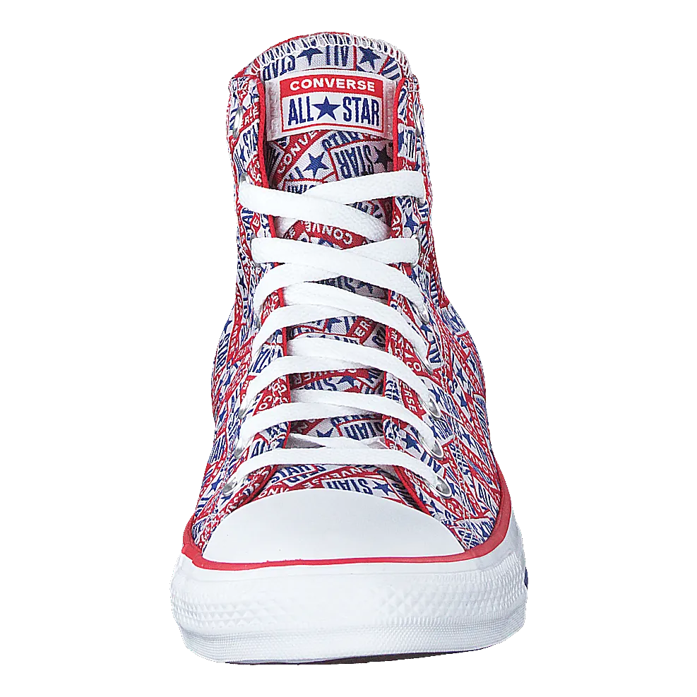 Cuck Taylor All Star Logo Play Red/white