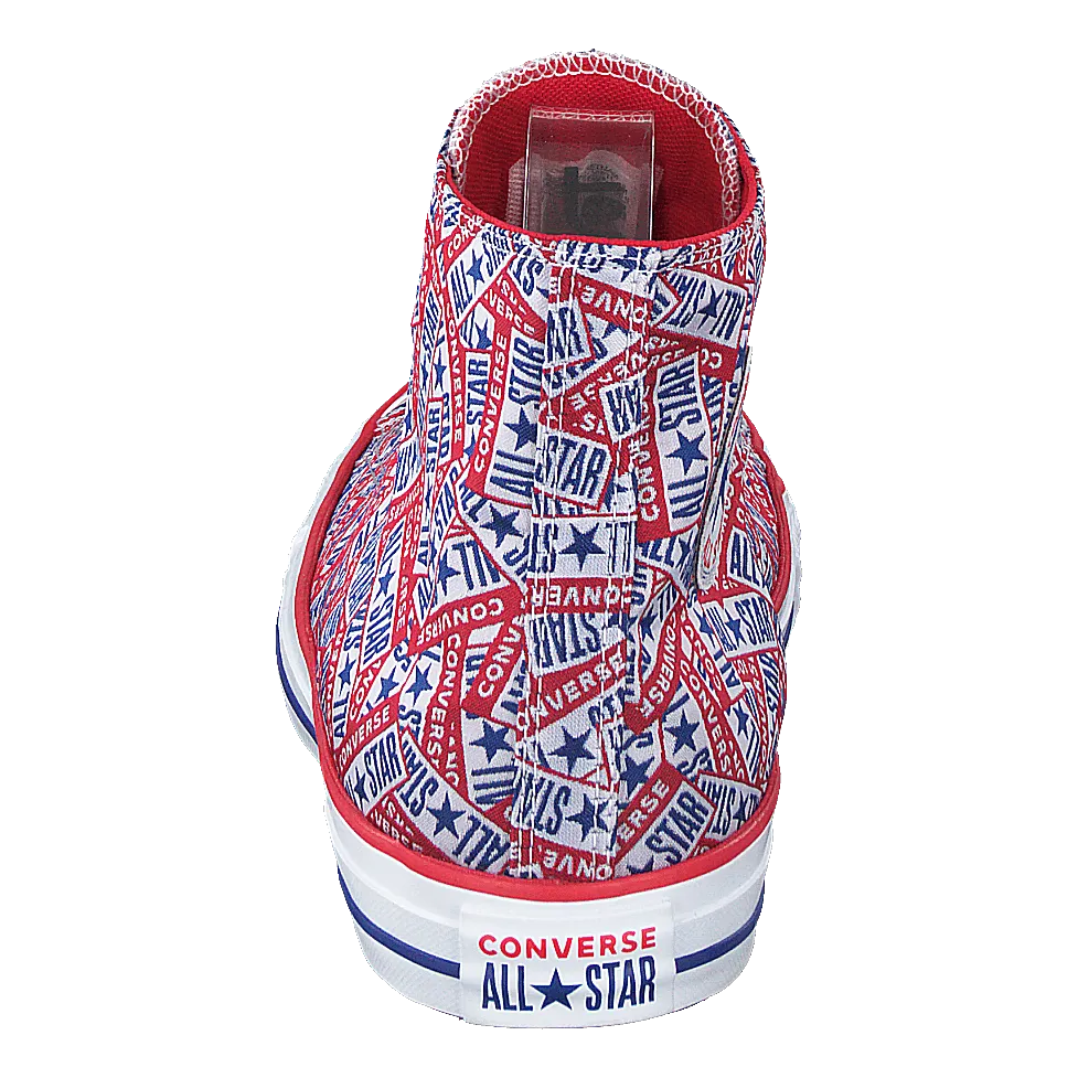 Cuck Taylor All Star Logo Play Red/white