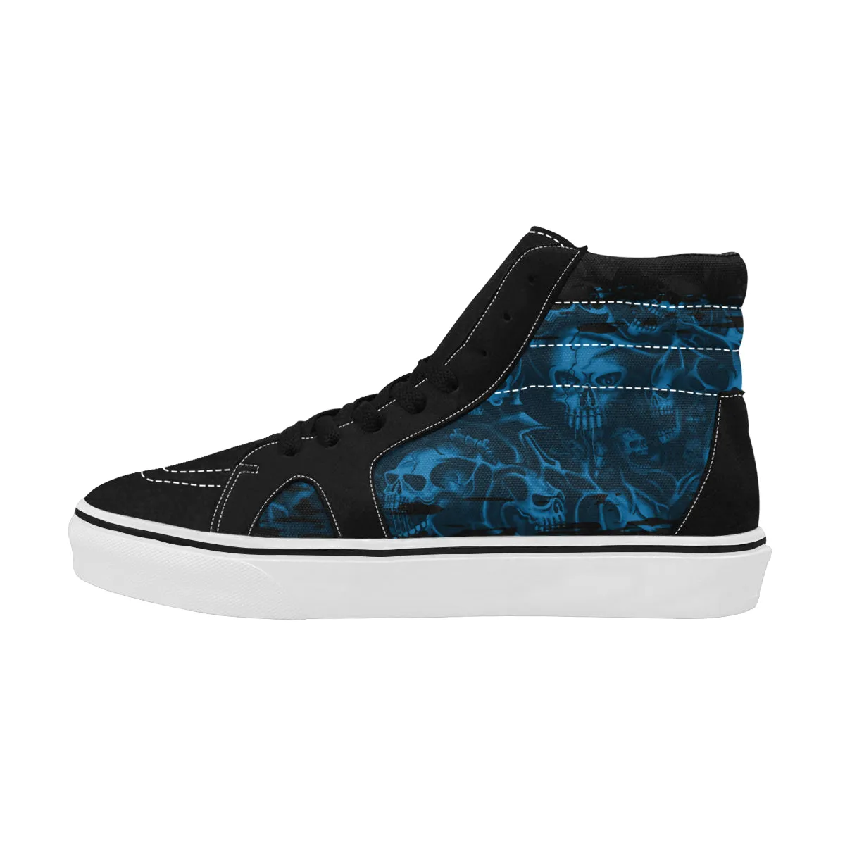 Screaming Skull Suede Hi-Tops