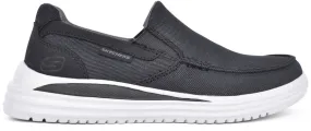 Skechers Proven Suttner Canvas Slip On Mens Walking Shoes - Black