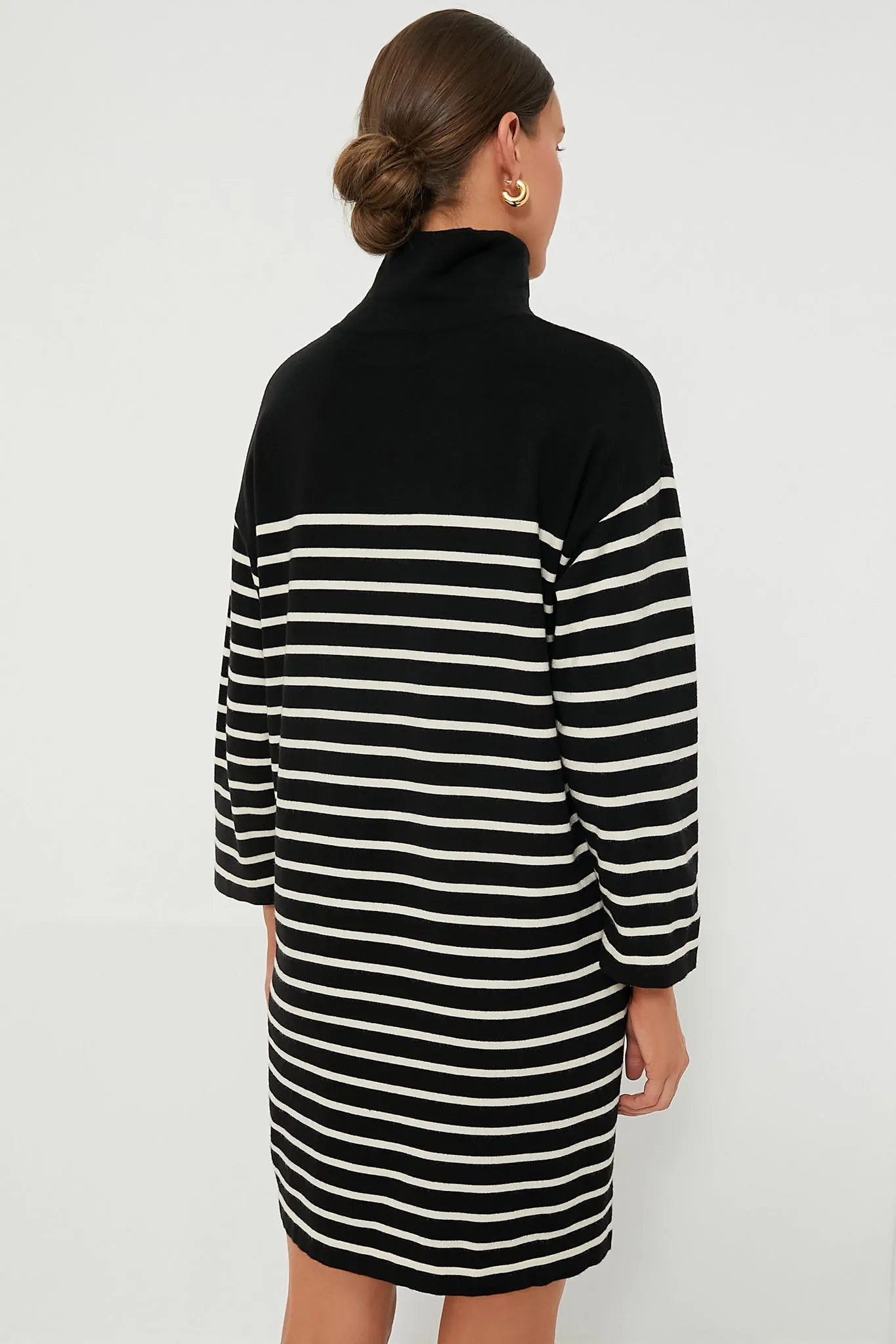 Striped Durand Turtleneck Dress