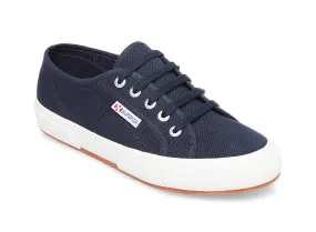 Superga 2750 Cotu Classic Unisex Lace Up Fashion Shoe Sneaker White Navy Canvas (37 (US Men's 5, US Women's 6.5) Medium, NAVY)